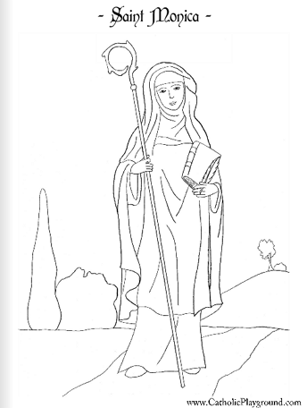 Saints Coloring Pages – Catholic Playground