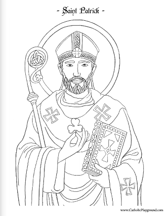 coloring pages of saints for kids