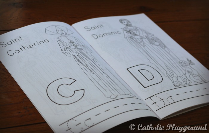 abc saints coloring book