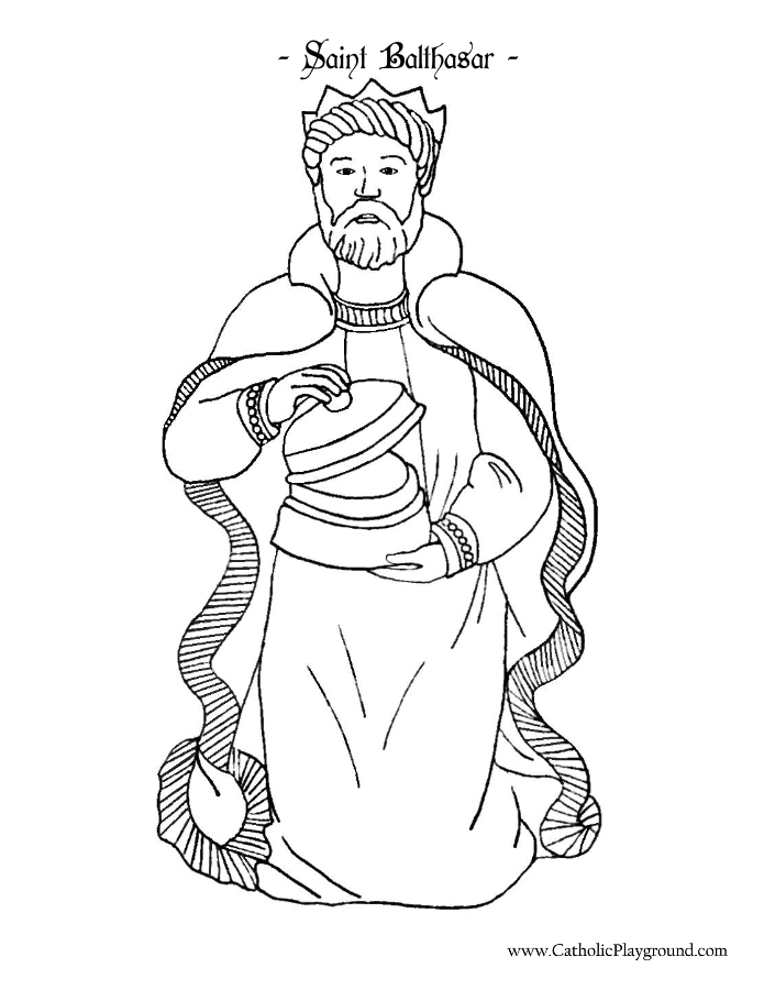 Wise Men Coloring Template | Catholic Playground