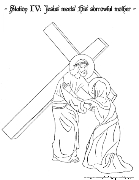 Station IV: Jesus meets His sorrowful mother - Coloring Page | Catholic ...